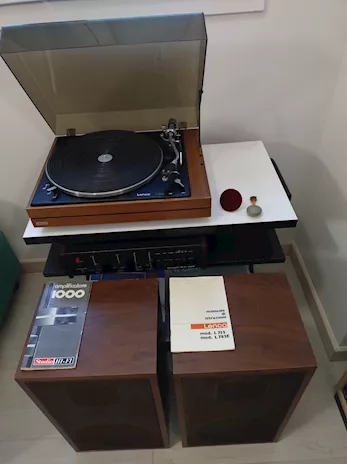 Piatto Lenco L75/S, amplificatore e casse