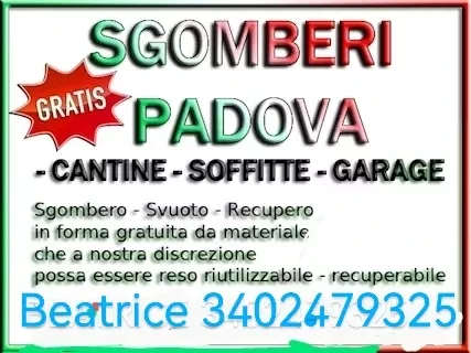 Eseguo sgomberi di cantine case