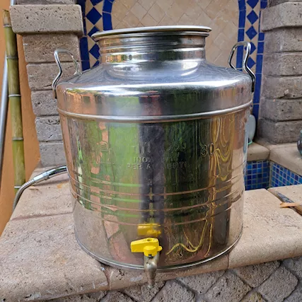 Tanica acciaio inox con rubinetto
