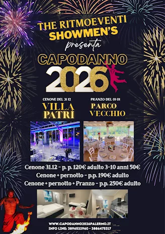 Capodanno a Palermo 2026 cenone discoteca e pernotto