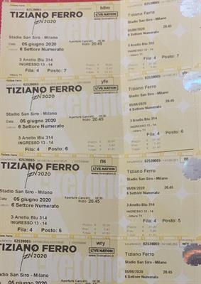 Concerto Tiziano Ferro 15 giugno 2023 3° blu