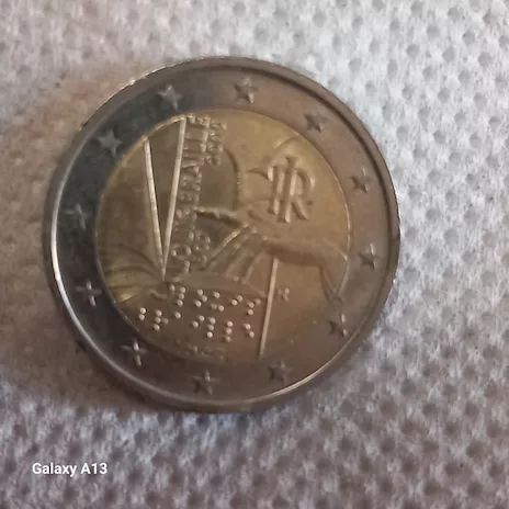 2 Euro 200th Birthday of Louis Braille 2009 Italia