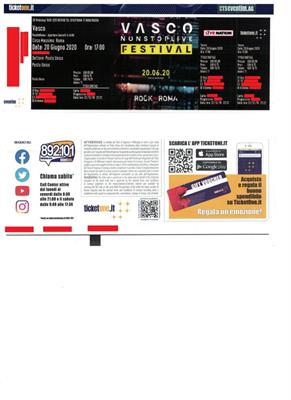Biglietti Concerto Vasco Rossi