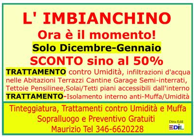 Imbiancatura, ristrutturazione, antimuffa, antiumidità