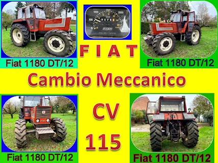 Trattore Agricolo Gommato Fiat 1180 DT/12 da CV 115