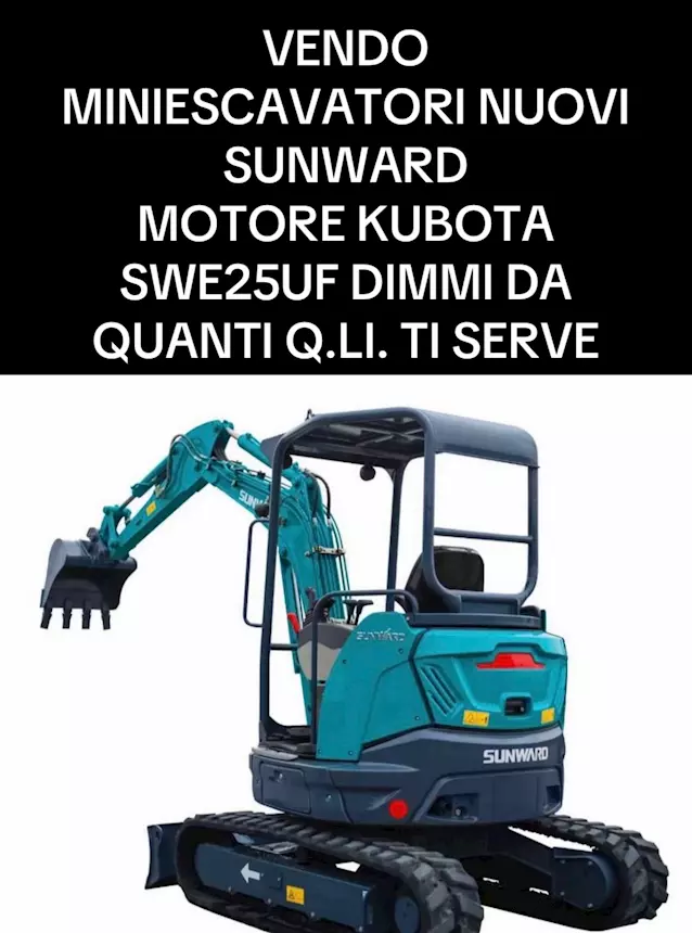 Miniescavatori nuovi