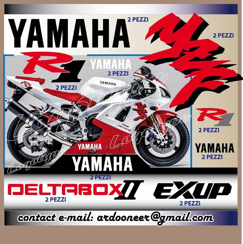 Kit Adesivi Yamaha - R1 - YZF - 1998 - 1999 - Deltabox II - Exup - Messina