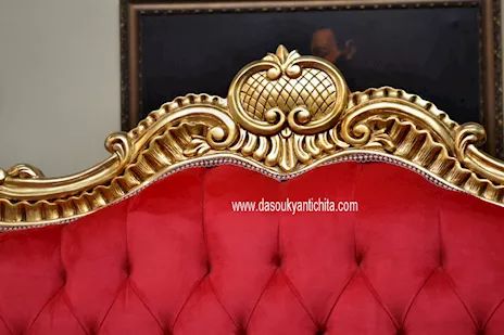 Testiera da letto matrimoniale dorata stile Barocco - Foto 5