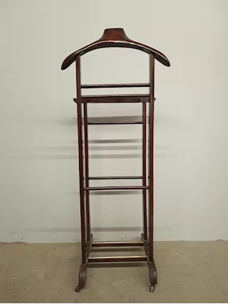 Appendiabiti in legno massello anni '50, mis. h 111cm, l 47c