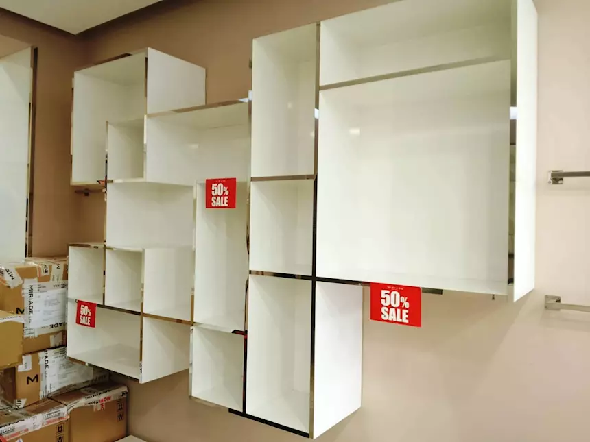 Corner bianco pensile a cubi 54210, in ottime condizioni