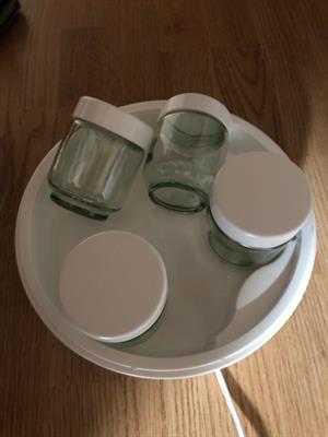 4 Vasetti di Vetro Yogurtiera - Bianca, ottimo stato - Foto 2