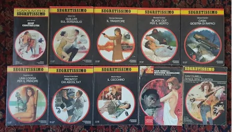 Lotto 10 gialli Mondadori Segretissimo '70 '80