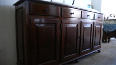 Credenza artigianale in noce inizio 900, ottimo stato - Foto 3