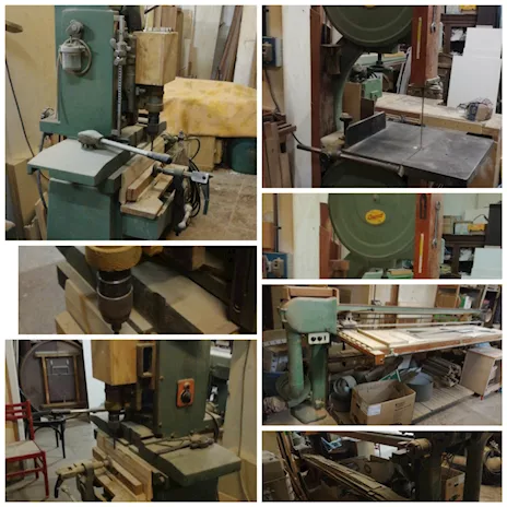 Blocco macchinari per lavorazione legno