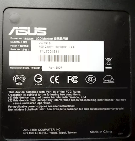 Monitor Asus x pc Display LCD 19 wide screen - Anteprima 4