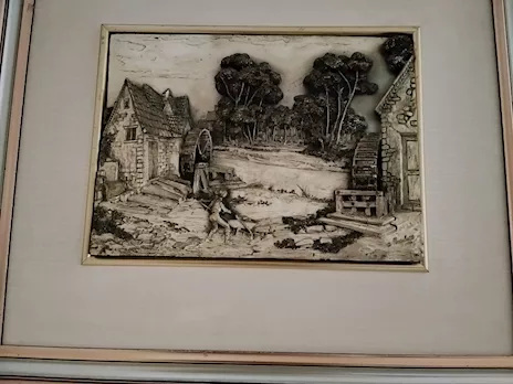 Quadro in argento tridimensionale
