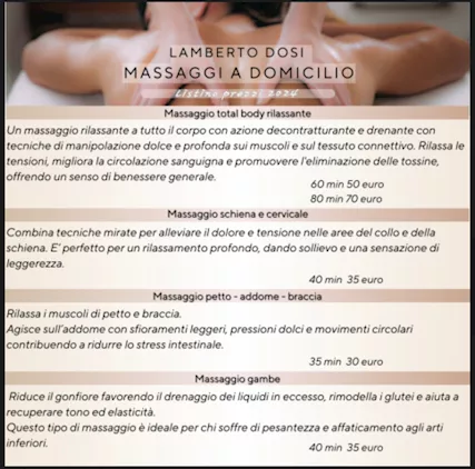 Massaggi a domicilio