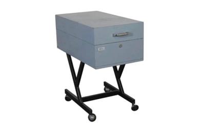 Carrello schedario con ruote in ferro