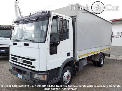 RIF.518 - IVECO EUROCARGO 75 E 14 - CASSONE CENTINATO - 1999 Km 614132 - Anteprima 3