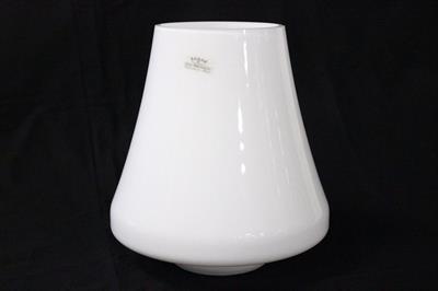Vaso bianco in originale vetro di Murano