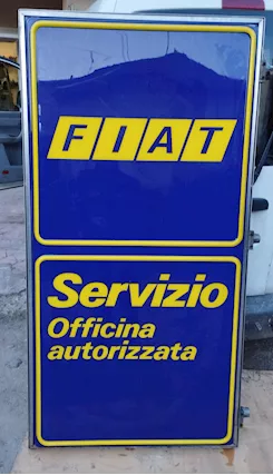 Insegna luminosa Fiat Servizio officina 165x85x20