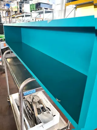 Mensola da parete rettangolare usata, colore azzurro - Foto 2