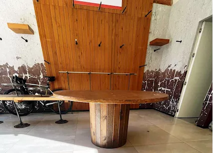 Tavolo Tondo Legno 38524, in buone condizioni - Foto 3