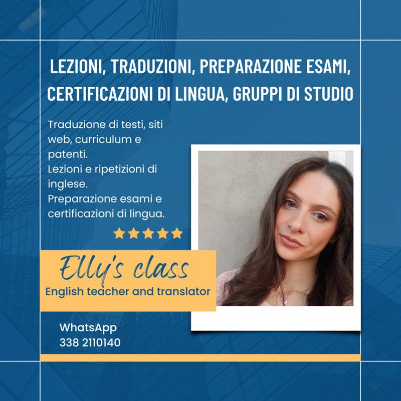 Lezioni, traduzioni, certificazioni di lingua inglese