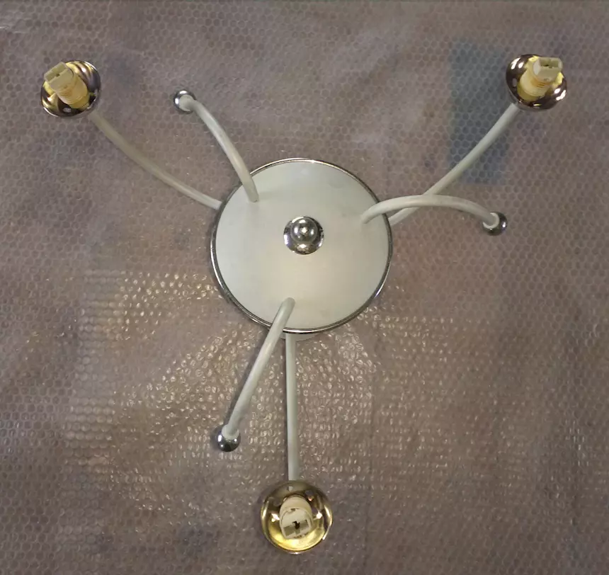 Lampadario 3 luci alogene da soffitto perfettamente funzionante