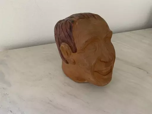 Statua in terracotta uomo Silvio Berlusconi