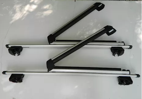 Barre portatutto + portasci Thule per mancorrenti