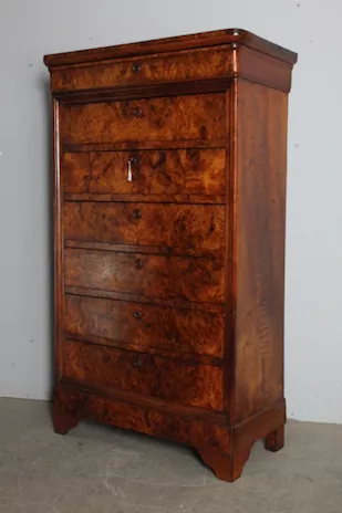 Antico settimino cassettiera Luigi Filippo XIX sec.