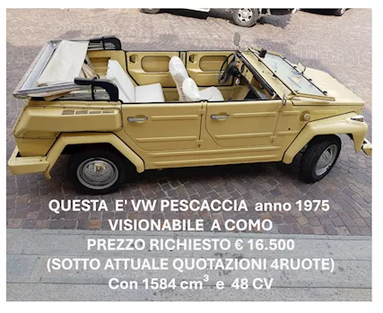 VW Pescaccia anno 1975 Benzina Manuale, tipo 3 - Foto 2