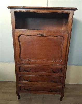 Secretaire in rovere stile luigi XV 900'