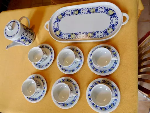 Servizio da THE+Vassoio in fine porcellana Villeroy & Boch