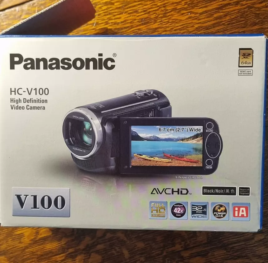 Videocamera Marca Panasonic, come nuova