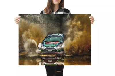 Poster 60X90 Ford Fiesta WRC Rally