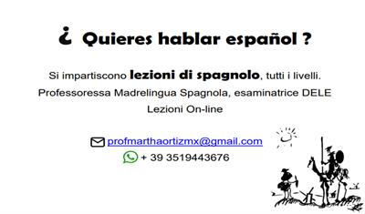 Lezioni con Docente Madrelingua