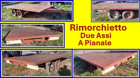 Rimorchio Agricolo Pianale Due Assi
