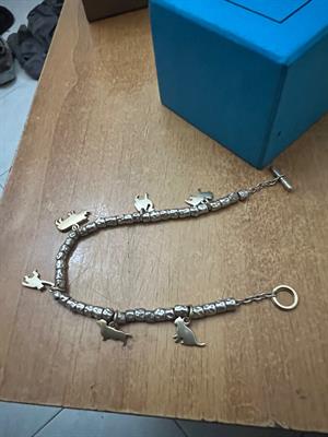 Bracciale dodo originale con 6 ciondoli oro 18 k