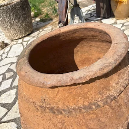 Antico grande orcio vaso terracotta - Foto 3