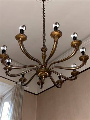 Lampadario vintage in ottone