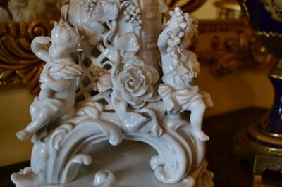 Antica lampada in porcellana di Meissen del XX secolo, in ottime condizioni - Foto 6