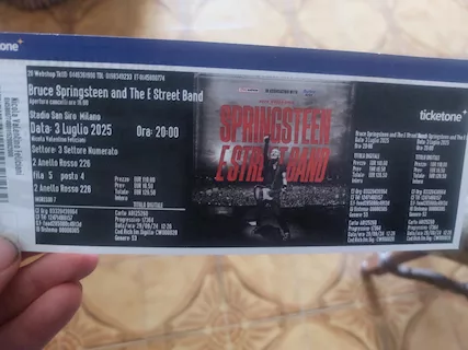 Biglietto concerto Bruce Springsteen