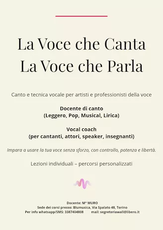La Voce che Canta - La Voce che Parla