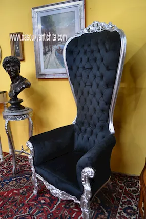 Trono argentato stile Barocco - Foto 2