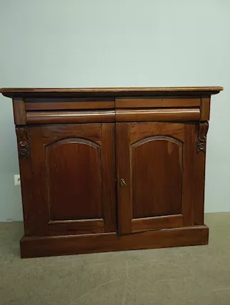 Antica credenza servante inglese in mogano, primi '900