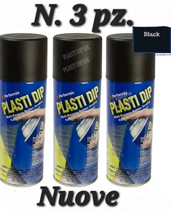 Bombolette Plasti Dip nuove N.3 nero opaco
