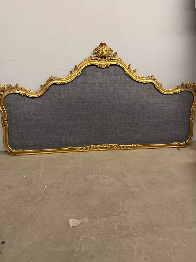 Antica testiera dorata foglia oro '900 - Foto 4