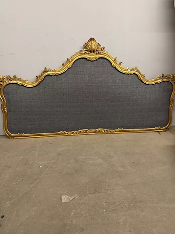 Antica testiera dorata foglia oro '900 - Foto 4